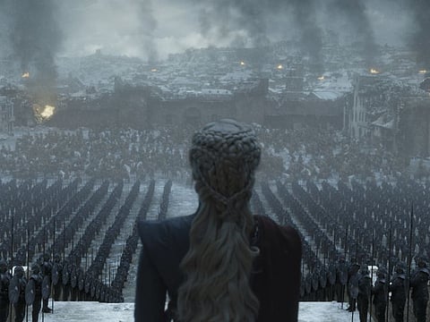 A still from the final episode of 'Game of Thrones'.