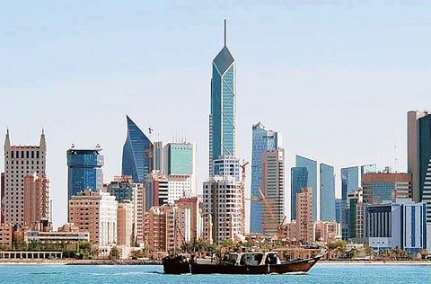 The Kuwait city skyline. 