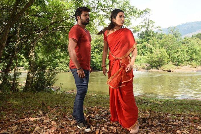 Jai with Catherine Tresa in Neeya 2-1558507495629