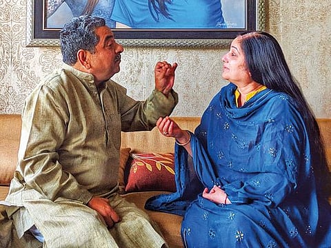 Sanjive and Seema Khanna argue over Prime Minister Narendra Modi at their home in Lucknow, Uttar Pradesh.