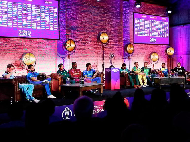 The captains of national cricket teams