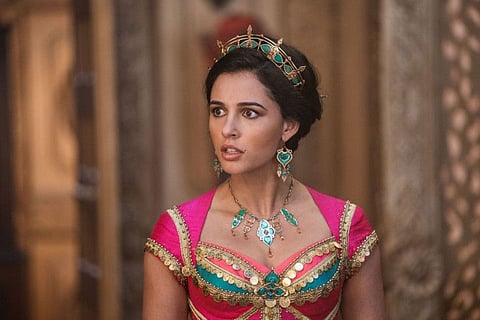 Naomi Scott plays an empowered Disney princess in “Aladdin.” MUST CREDIT: Daniel Smith, Walt Disney Pictures