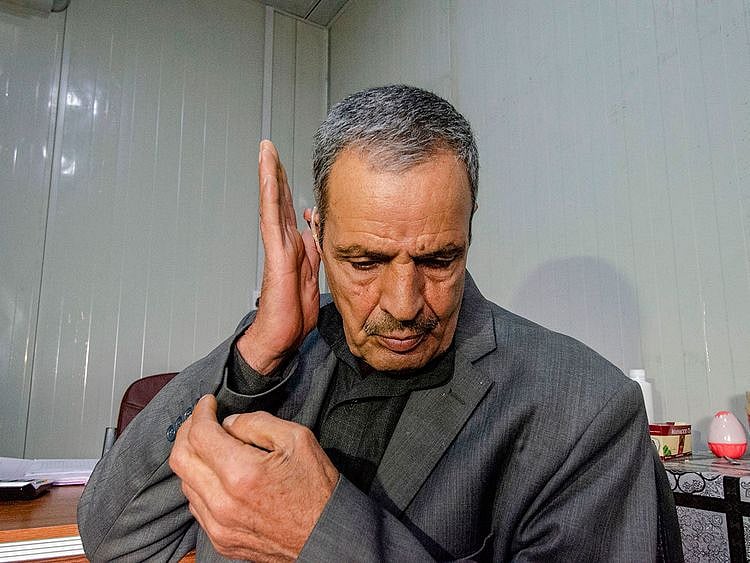 Mosul deaf patient