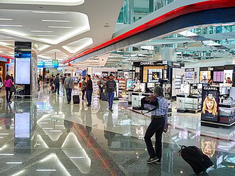 Perfumes continue to  lead the way in the basket of products travelers pick up at the DDF. 