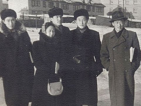 Young North Korean film students who filed for political asylum in Moscow in the 1950s, featured in a South Korean documentary titled "Goodbye My Love North Korea"