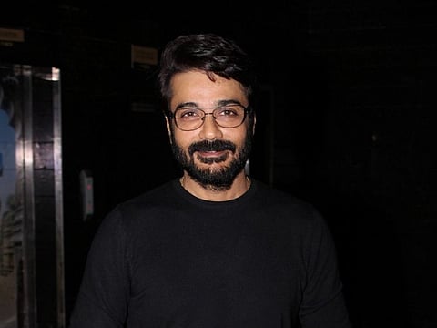 Mumbai: Actor Prosenjit Chatterjee at the special screening of film "Mayurakshi" in Mumbai on Jan 4, 2018. (Photo: IANS)