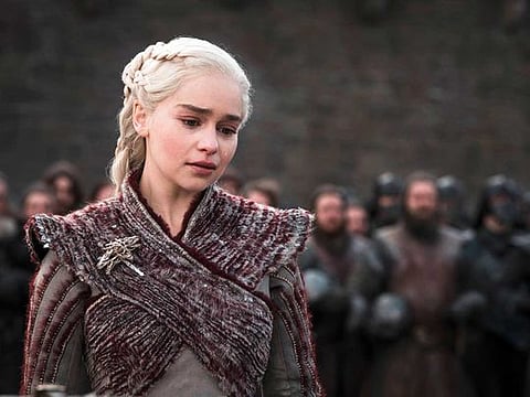 Emilia Clarke as Daenerys Targaryen in ‘Game of Thrones’.