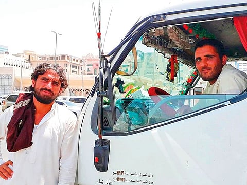 Bobrai Palay Gul (right) from Pakistan with one of the porters.