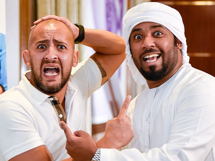 Shdi Alfons and Marwan Abdullah Saleh, the leads stars of 'Rashid & Rajab'