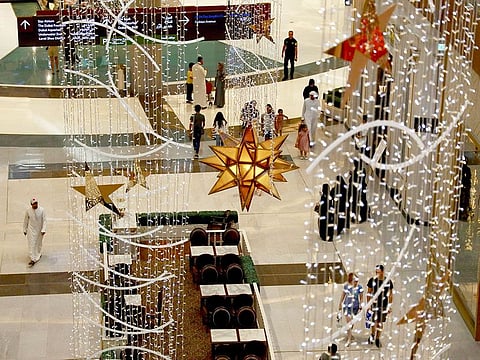 Eid decorations at Dubai Mall. 