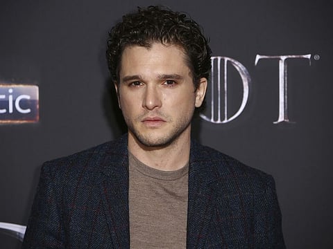 This April 12, 2019 file photo shows actor Kit Harington at the premiere of the final season of "Game of Thrones" in Belfast, Northern Ireland. 