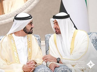 UAE leaders offer Eid Al Fitr prayers, receive well-wishers 
