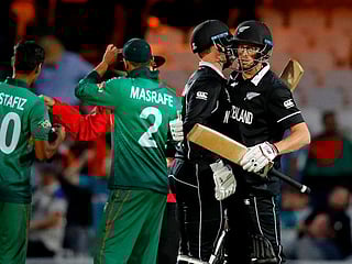New Zealand survive Bangladesh scare to win World Cup thriller