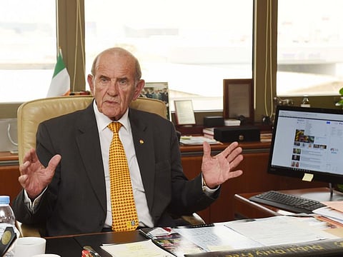 Colm McLoughlin,Vice Chairman and CEO of Dubai Duty Free during the interview with Gulf News at Dubai Duty Free Head Office in Dubai.
