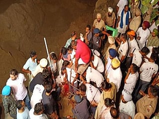 Operation on to rescue infant trapped in Punjab borewell for over 40 hours