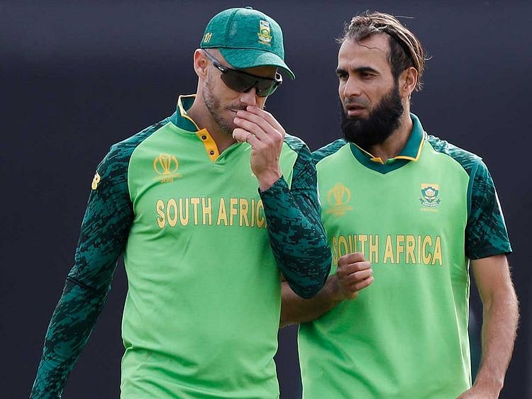 1906018 Faf du Plessis and Imran Tahir