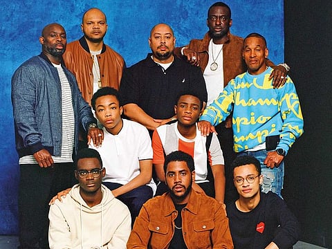 (Top row) The real Central Park Five: Antron McCray, Kevin Richardson, Raymond Santana, Yusef Salaam, Korey Wise. Their on-screen personas: Actors Marquis Rodriguez, Jharrel Jerome, Ethan Herisse, Asante Blackk and Caleel Harris
