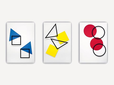 From left to right: Dynamic Structure 12718, Dynamic Structure 10718 and Dynamic Structure 6618. Each of these three works can be displayed together as a triptych or individually