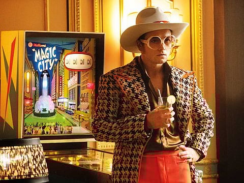 Taron Egerton as Elton John in Rocketman from Paramount Pictures.