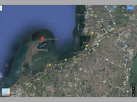 Map of Sangley Point airport, a short hop across Manila Bay from the existing Ninoy Aquino International Airport. The Transportation Department has earmarked Php500 million ($9.63 million) to rehabilitate Sangley to help decongest NAIA.