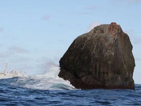 A file image showing the Irish Naval Vessel LE Roisin on a routine patrol near Rockall, off the northwest coast of Ireland.