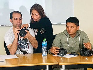Filipina domestic worker turns lecturer