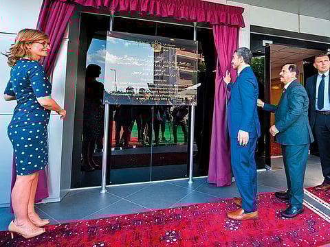 Shaikh Abdullah Bin Zayed Al Nahyan opens the new premises of the UAE Embassy in Sofia  as part of his state visit to Bulgaria.