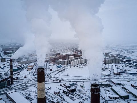 A power plant in Norilsk, Russia, Nov. 7, 2017. 