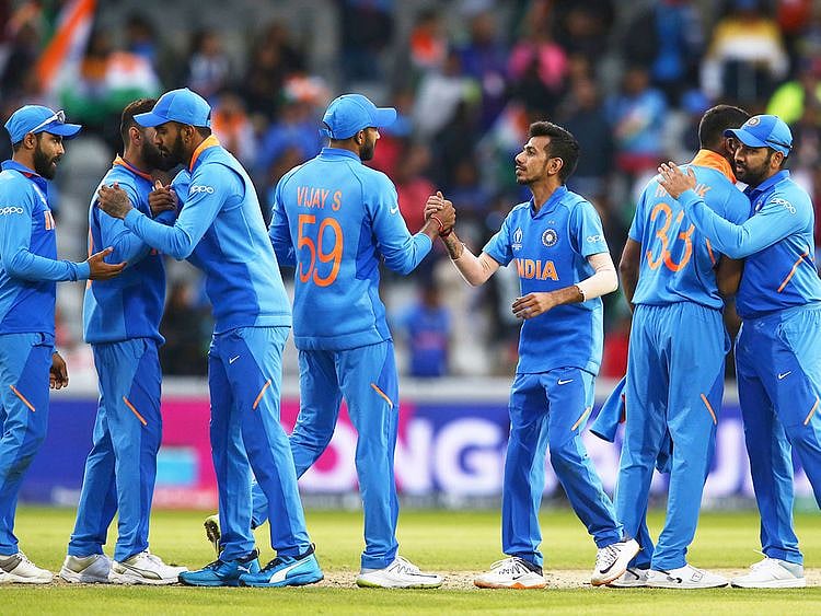 India cricket team celebrate