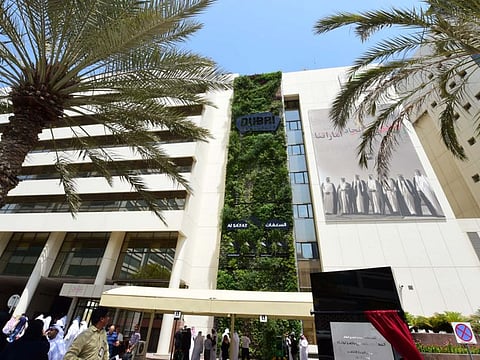 The green wall at the Dubai Municipality headquarters. The emirate reaffirmed its commitment to the green building movement with the introduction of Al Sa’fat