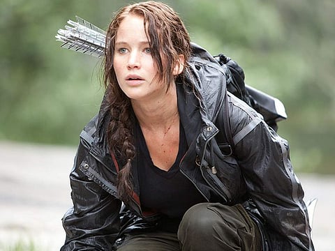Jennifer Lawrence in 'The Hunger Games'.