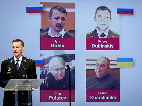 Wilbert Paulissen of the Joint Investigation Team (JIT) addresses at the press conference of the JIT on the ongoing investigation of the Malaysia Airlines MH17 crash in 2014, in Nieuwegein, The Netherlands, 19 June 2019. Dutch prosecutors are to charge four people with murder over the shooting down of flight MH17 over Ukraine, with a trial due on early 2020, relatives of the victims said on June 19, 2019