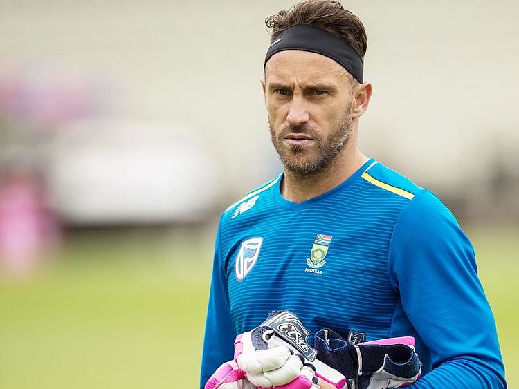 South Africa's captain Faf du Plessis 