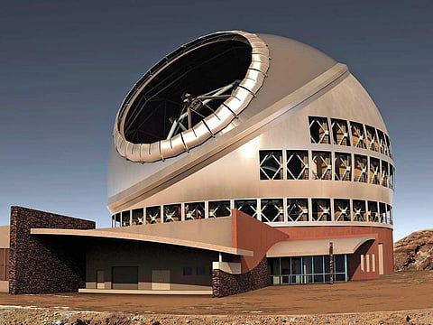 An artist's impression of the Thirty Meter Telescope Observatory.