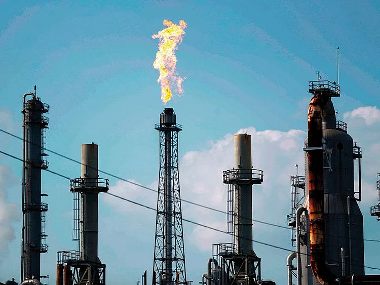 The Shell Deer Park oil refinery in Texas
