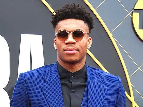 Greek basketball player Giannis Antetokounmpo