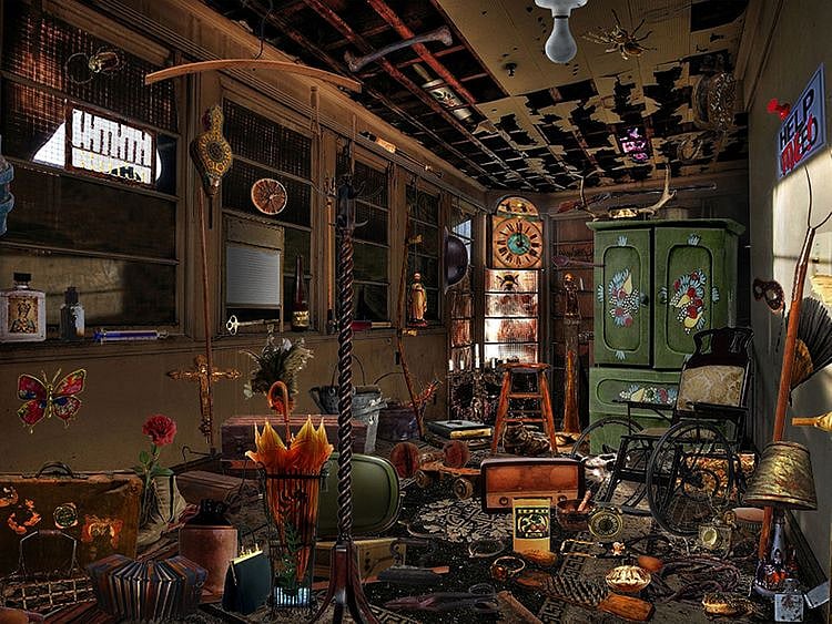 Overstuffed room