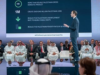 Bahrain conference: Peace critical for US plan for Mideast