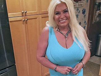 This 2017 photo provided by Mona Wood-Sword shows Beth Chapman in Honolulu. The wife of reality TV bounty hunter Duane "Dog" Chapman is in a medically induced coma, a report said. Chapman is in the intensive care unit of Queen's Medical Center in Honolulu, The Honolulu Star-Advertiser reported Sunday, June 23, 2019. (Mona Wood-Sword via AP)