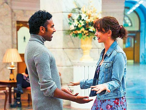 Himesh Patel and Lily James play Jack Malik and Ellie Appleton in ‘Yesterday’.