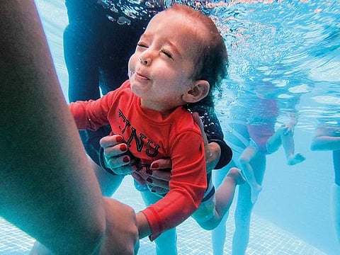 Child safety in pools: Babies learn to be water aware in UAE