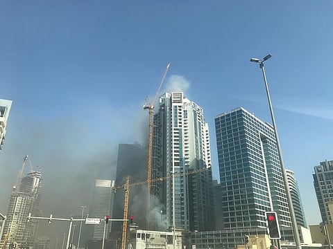 Fire breaks out in Dubai's Business Bay