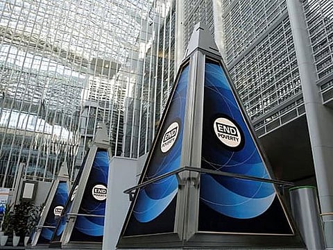 An atrium at the World Bank headquarters building in the US. Over 300 lawmakers from around the world on Wednesday urged the International Monetary Fund and World Bank to cancel the debt of the poorest countries in response to the coronavirus pandemic.