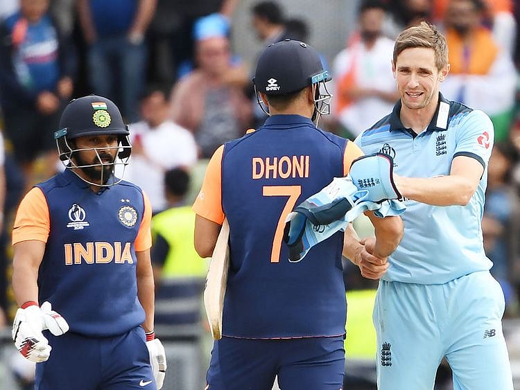 England's Chris Woakes 