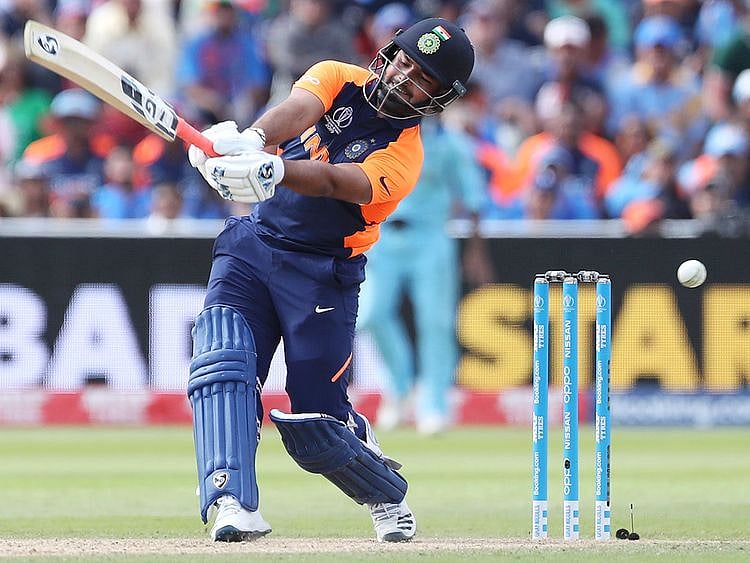 India's Rishabh Pant bats