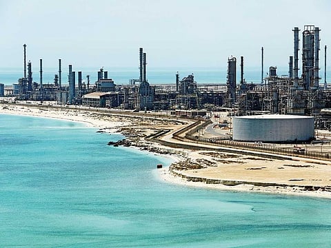 File photo of Saudi Aramco’s Ras Tanura oil refinery and terminal in Saudi Arabia. 