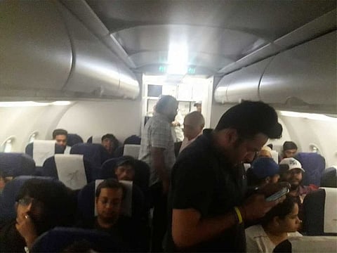 The Indigo Flight 6E024 was scheduled to depart from Dubai International Airport at 7pm on Tuesday evening. Passengers were made to wait for 11 hours before it finally left at 6.12am on Wednesday, causing angry scenes inside the plane.