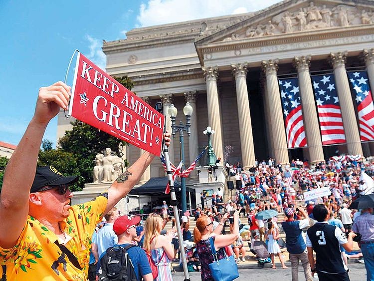 People march