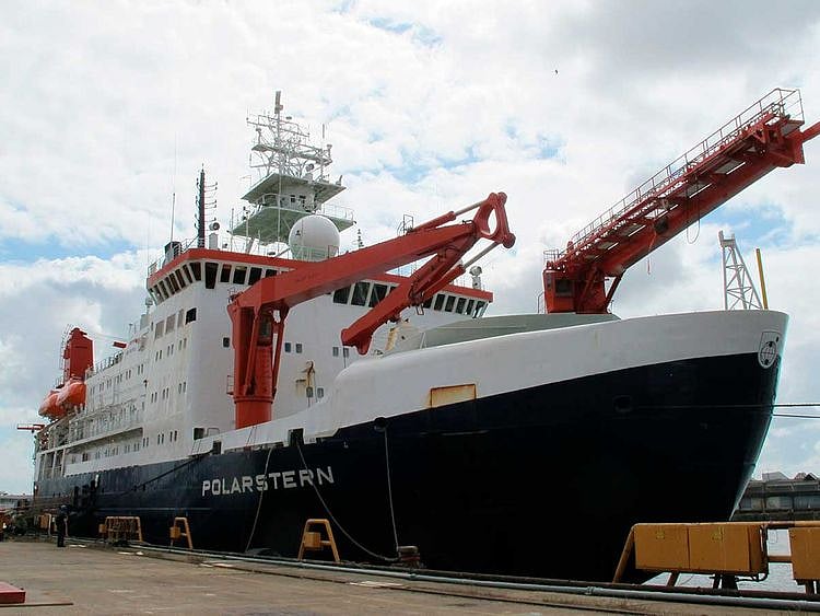 The German Arctic research vessel Polarstern