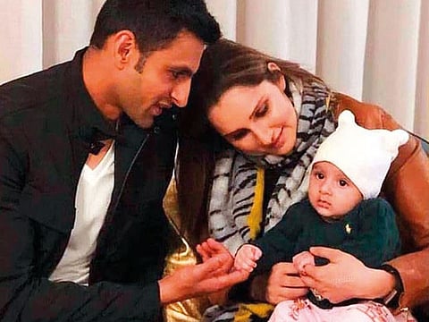 One for the album: Sania Mirza with husband Sohaib Malik son Izhaan. 